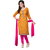 Florence Clothing Company Red Polycotton Lace Salwar Suit Material Dress Material (Unstitched)