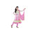 Florence Pink Madhubala Georgette Embroidered Suit (SB-2479) (Unstitched)