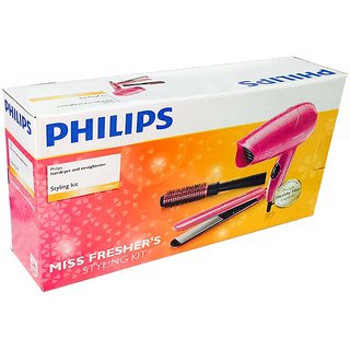 Buy Philips HP 8647 (3 in 1 pack) Hair Straightener, Hair Dryer, Curler  Online @ ₹2695 from ShopClues