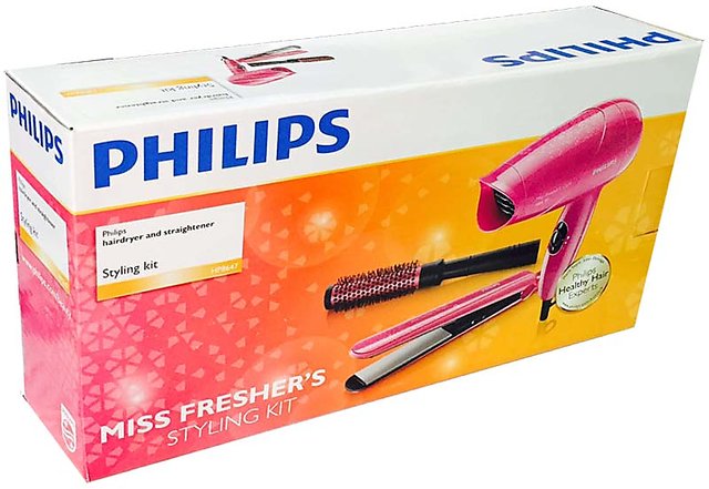 Philips HP 8643 Hair Straightener and Hair Dryer Combo Pack Miss Freshers  Pack  Amazonin Beauty