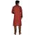 Sanwara MaroonBrown Printed Long Kurta  Pyjama Sets For Men