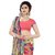 SuratTex Green Georgette Printed Saree With Blouse