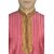 Sanwara CreamPink Embroidered Long Kurta  Pyjama Sets For Men
