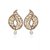 Zaveri Pearls Golden Curves Hanging Earring