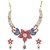 Zaveri Pearls Flower Shape Designer Necklace Set