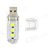 USB1 1W 60lm 3-SMD 5730 LED Mobile Power USB Night Light White