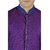 Sanwara PurpleWhite Embroidered Long Kurta  Pyjama Sets For Men