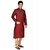 Sanwara BrownCream Embroidered Long Kurta  Pyjama Sets For Men