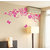 Charming Pink flower wall sticker for home decoration