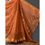 Light orange  Lines with Border Tussar silk saree