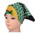 Jstarmart Headwrap With Green Face Mask JSMFHHR0048
