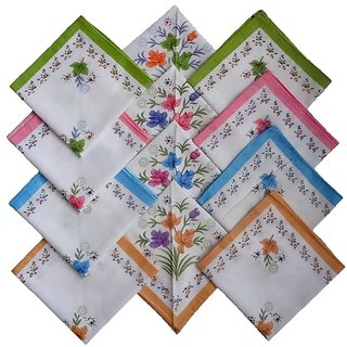 Ladies Handkerchief - 12 pcs