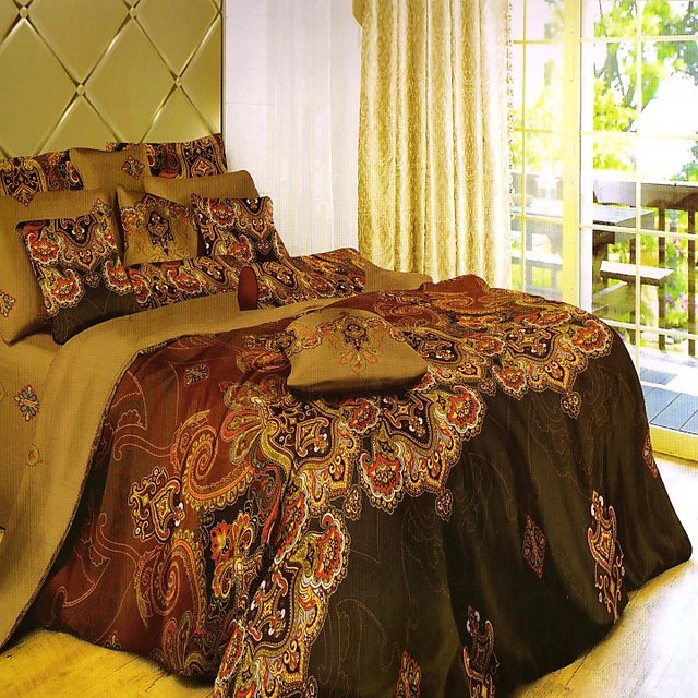 Welhouse India Polycotton Damask Design 4pcs Bedding Set