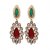 Ruby Embedded With Kundan And Exquisite Hand Crafted Designer Earrings