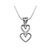 Surat Diamond Magical Heart - Real Diamond & 925 Silver Pendant with 18