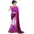 Avsar print Violet Embroidered Brasso And Faux Georgette Party Wear Saree With Blouse