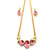 Estelle Alloy & Crystal Golden Traditional Necklace (ESNK8045-P)