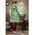 Gaurangi Green Cotton Embroidered Salwar Suit Dress Material (Unstitched)