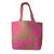 Foonty Pink print jute bag