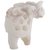 Freshings Alabaster Carved Trunk Up Polished Elephant (F-AE-1)