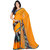 florence clothing company Yellow Georgette Printed Saree With Blouse