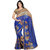 florence clothing company Blue Georgette Printed Saree With Blouse