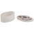 Freshings Alabaster Polished Inlay Box Oval Shaped (F-AB-4)