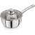 Pristine Induction Compatible Stainless Steel Sandwich Base Dlx Saucepan with Glass Lid, 14 cm , 1 PC,