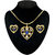 Kriaa Gold Plated Pendant Set in Blue  -  2200707