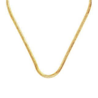 Gold plated mens thin chain