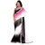 florence clothing company Black Georgette Embroidered Saree With Blouse