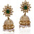 The Pari Gold Plated Multicolor Alloy Jhumkis For Womens