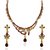 14Fashions Fabulous Gold Plated Necklace Set in Red  -  1103939