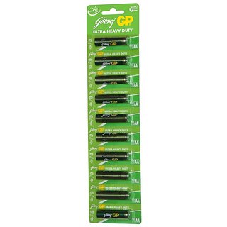 Godrej GP 1.5V AA Carbon Zinc Battery (Pack Of 10)