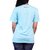 THESMO  Women's Round Neck Cotton T-Shirt, Blue