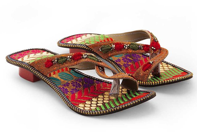 Ladies fancy sale chappal design