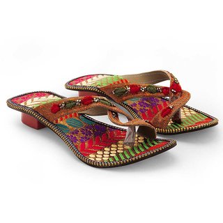 Women Fancy Design Comfortable High Heel Chappal 337
