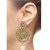 Kriaa Designer Round Shape Pink Earrings - 1303721