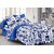 Story@Home 120 TC 100% Cotton Blue 1 Double Bedsheet With 2 Pillow Cover-CN1267