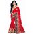 Aadinath Red Colour Embroidered Fancy Heavy Saree  (Se1F12)