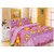 K Dcor Floral Full  Printed  Double Bed Sheet (KT-08)