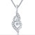 Sikka Jewels White Alloy Silver Plated Australian Diamond Traditional/Ethnic Casual Pendant With Chain  Earrings