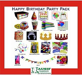 New Happy Birthday Party Pack (Qty  Pack - 20 Items)