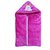 Garg Teddy Design Hooded Fur Dark Pink Baby Blanket With Zip