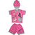 BelleGirl Cotton BabaSuit With Flap Cap Pink 612M
