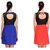 Combo of 2 Sassy Look  Back Bow Dress Blue  Red