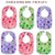 Fancy Baby Bibs Multi-Color- Printed- Pack of 6
