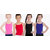 Aashish Fabrics Multicolour Blended Camisole Top For Girls (Pack of 4)