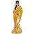 DK enterprise yellow & golden net embroidered designer saree