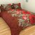 Ruby Polycotton Printed Double Bedsheet With 2 Pillow Covers BD-7 , Wine